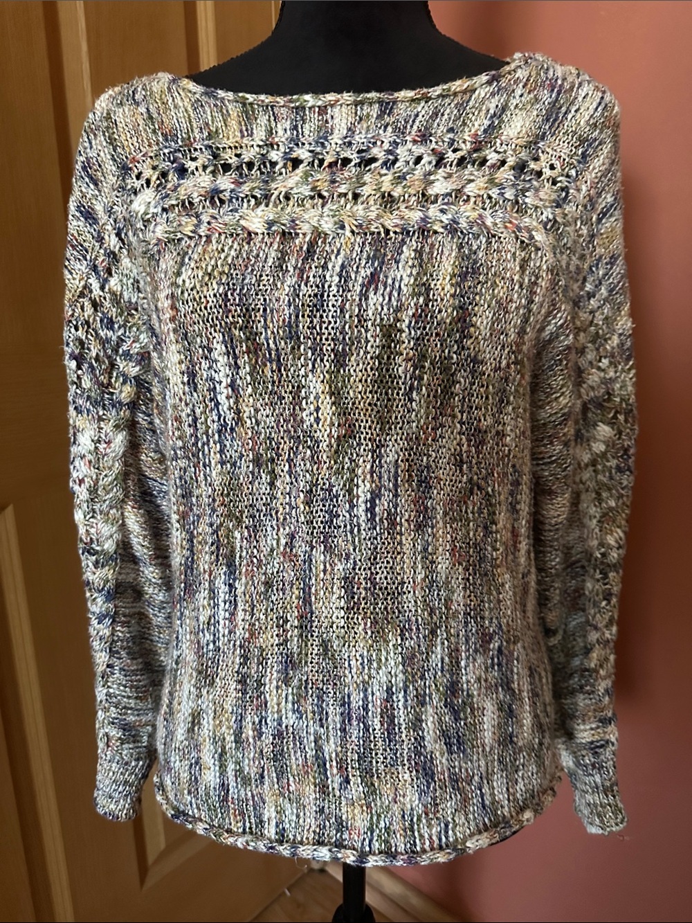 Falls Creek Multicolor Speckled Crewneck Sweater